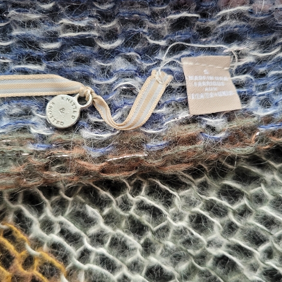 Anthropologie Knitted & Knotted Loose Knit Striped Cardigan, VGUC, Size S - Picture 6 of 7